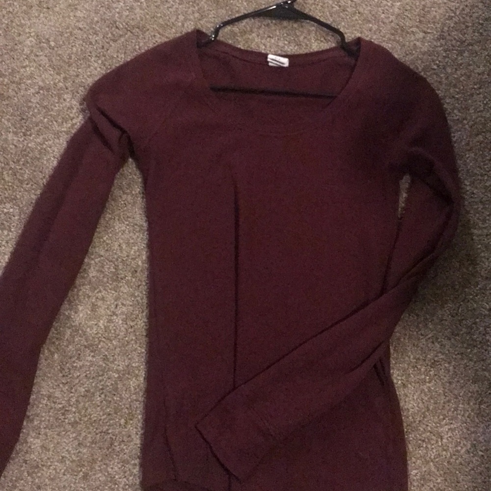 Victoria secret maroon long sleeve